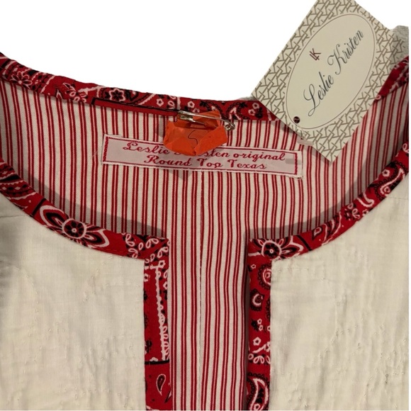 NWT Vintage Handmade Texas Quilt Vest by Leslie Kristen Western Americana Size S - Picture 6 of 9